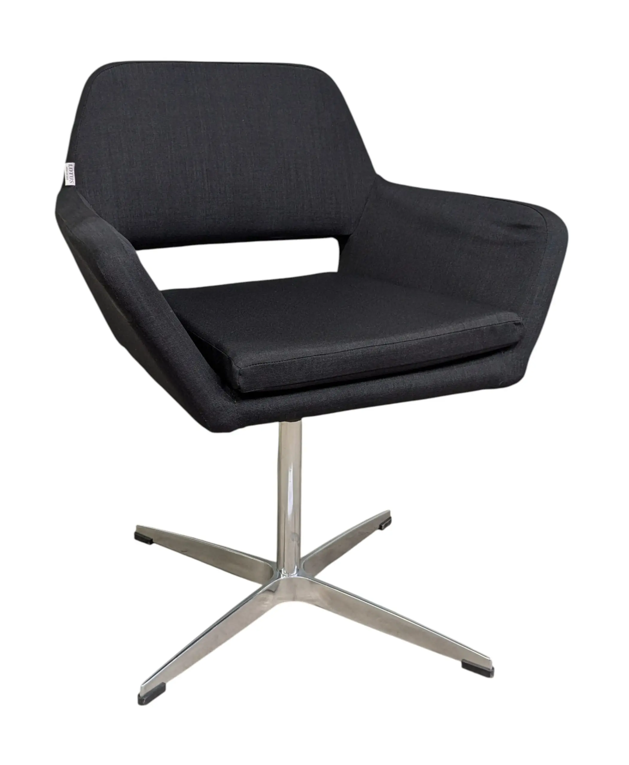 Konferensstol Lotus Furniture Amsterdam MörkgråKrom (6)