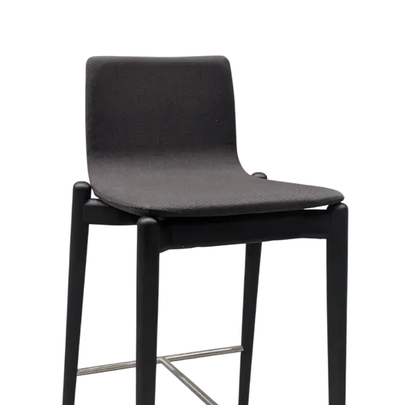 Barstol Pedrali Malmö 246 MörkgråSvart (2)