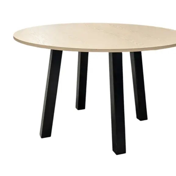 Bord Martela Frankie SvartLjust Trä Ø119 (2)