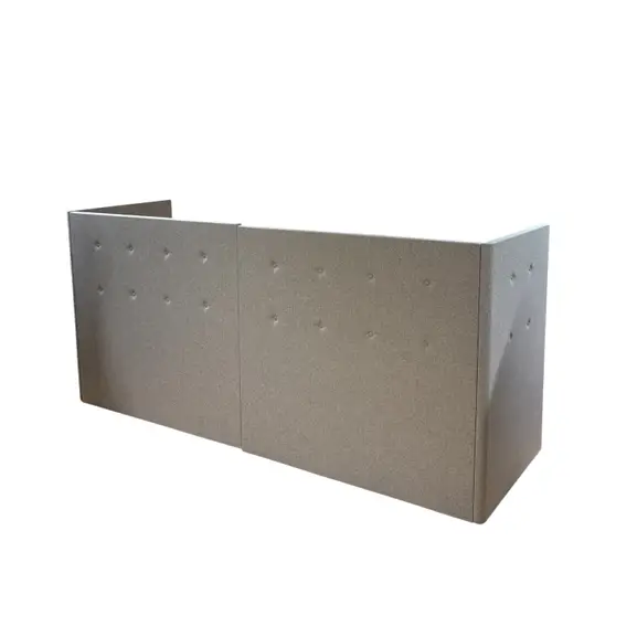 Golvskärm Bås Grå 240×86