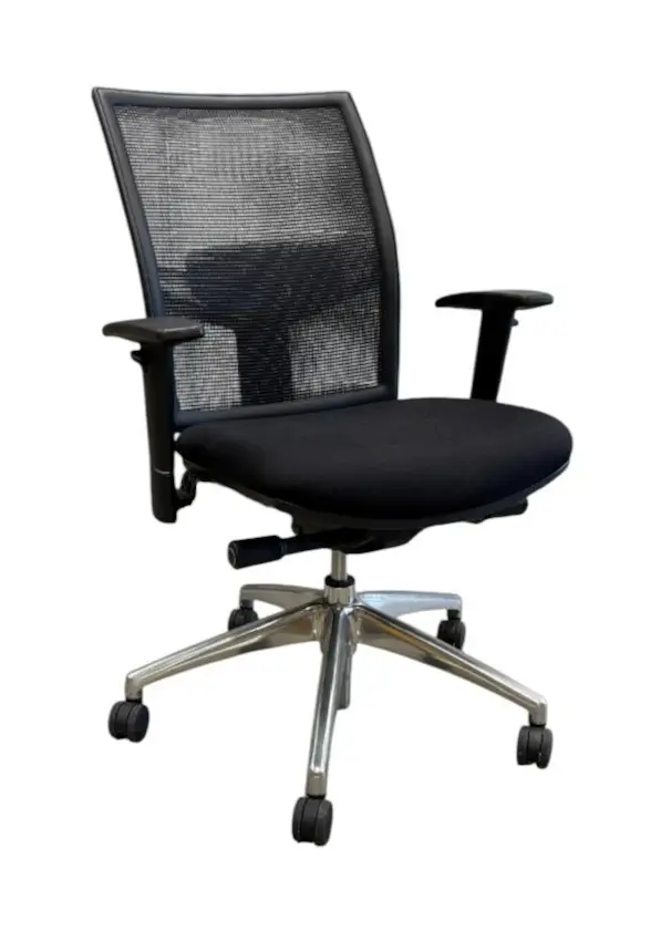 Kontorsstol Brizley Wave Mesh Svart (3)