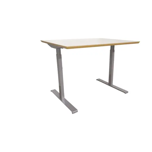 Mötesbord Edsbyn Vit-Silver 100×80 RANDSTAD