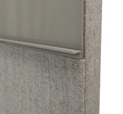 GlasskrivtavlaLjudabsorbent Lintex Mood Fabric Mobile LjusgråGlas (2)