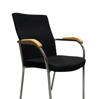 Stol NowyStyl Loco II SvartKromBjörk (2)