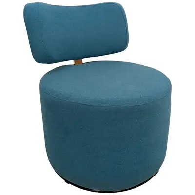 RPG 189722-264885 Sittpuff med rygg Sits Mokka Espresso Swivel Turkos