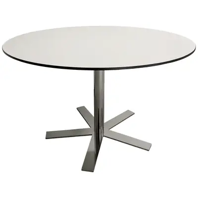 RPG 043121-253430 Bord EKV Ceasar 5-kryss VitSvartKrom Ø120cm