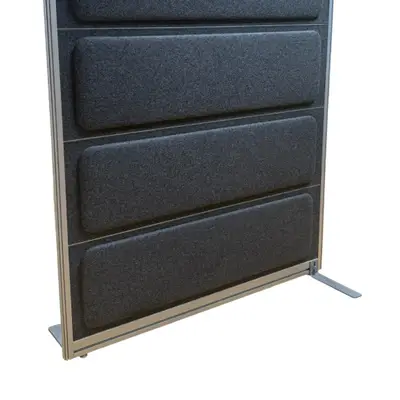 Golvskärm Kinnarps Rezon Mörkgrå 120×145 (2)