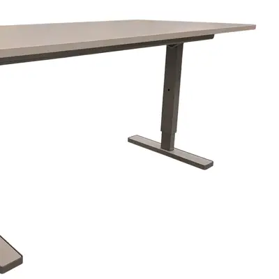 Elskrivbord VitGrå 140-160×70-80 (2)