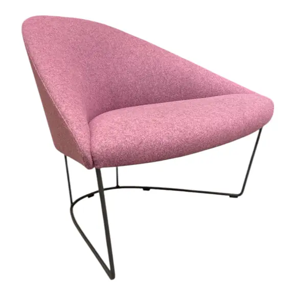 Fåtölj Arper Colina RosaSvart