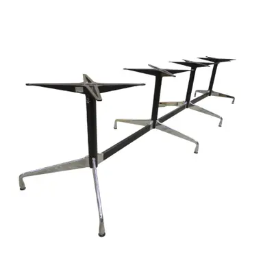 Konferensbordstativ Vitra Eames Segmented Table KromSvart 340×97