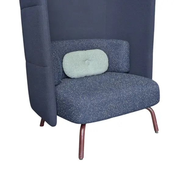 Telefonfåtölj Lammhults Portus BlåVinröd