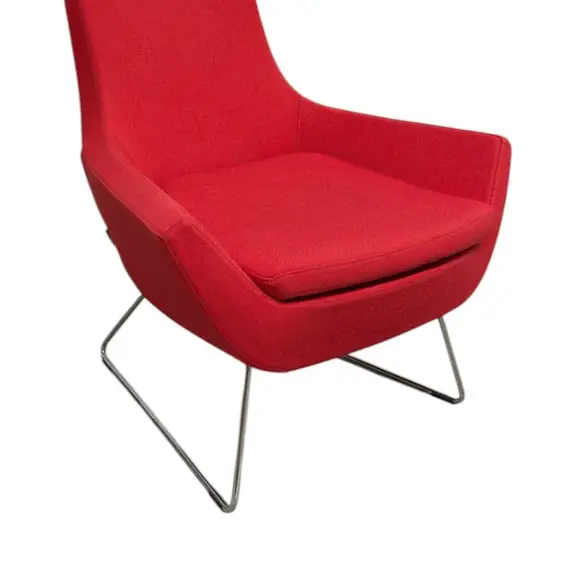 Fåtölj Swedese Happy RödKrom (5)