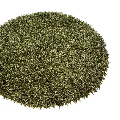 Matta Mattbolaget Shaggy Viskos Grön Ø120 (1)