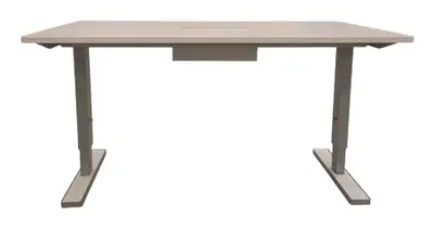 Skrivbordsstativ Justerbart VitGrå 140×70 (5)