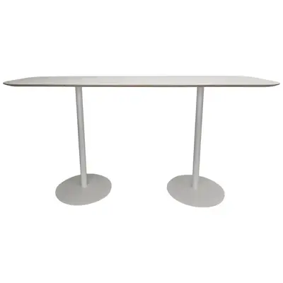 RPG 043821-259062 StåbordBarbord Offecct Cornflake Vit 220x75cm Höjd 110cm