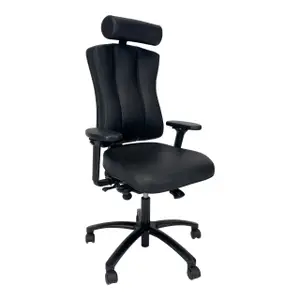 Arbetsstol Officeline Höganäs +502 Svart/Läder