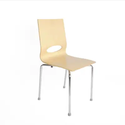 Stol Isku Minus Björk/Krom