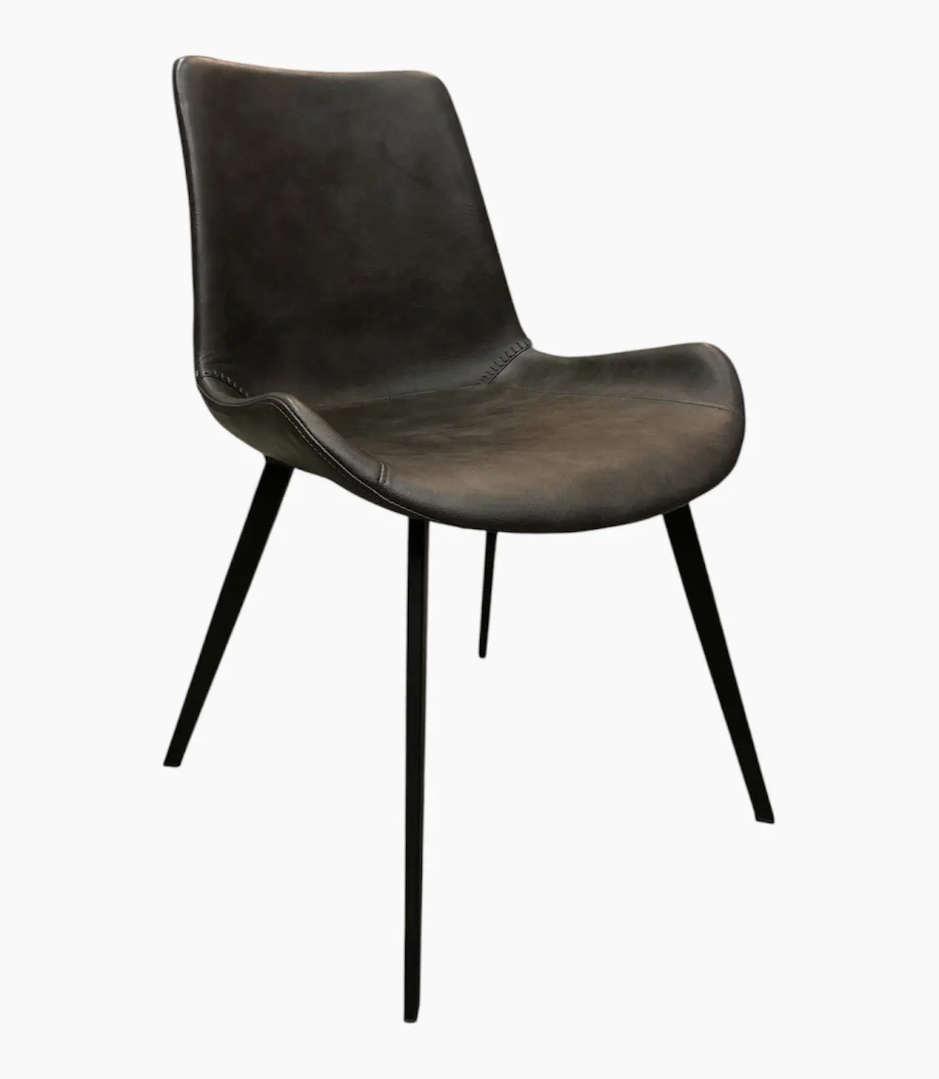 Stol Dan Form Hype BrunGråKonstläder