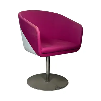 Stol Johanson Design Rosa/Vit/Krom