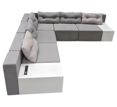 Modulsoffa Materia Monolog LjusgråVit (5)