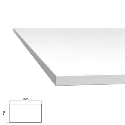 Bordsskiva 120x70 Vit