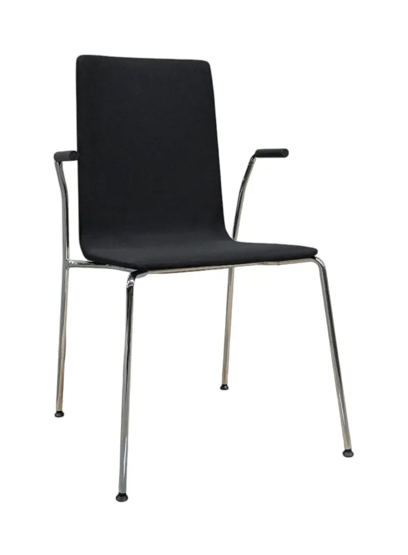 Konferensstol Skandiform Bombito Svart Nyklädd (4)