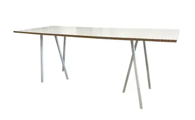 Konferensbord HAY Loop Stand Vit 250×90 (2)