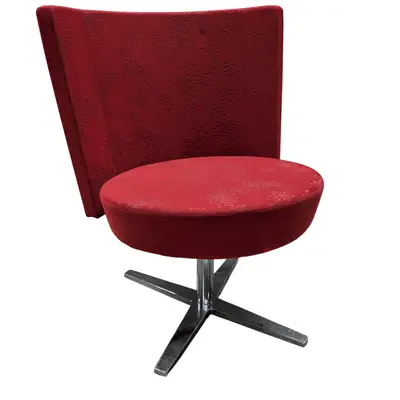 Fåtölj Materia Centrum Röd Mönstrad