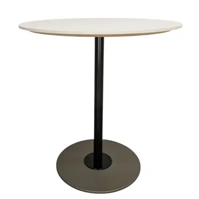 Sidobord VitSvartGråbrun Ø70