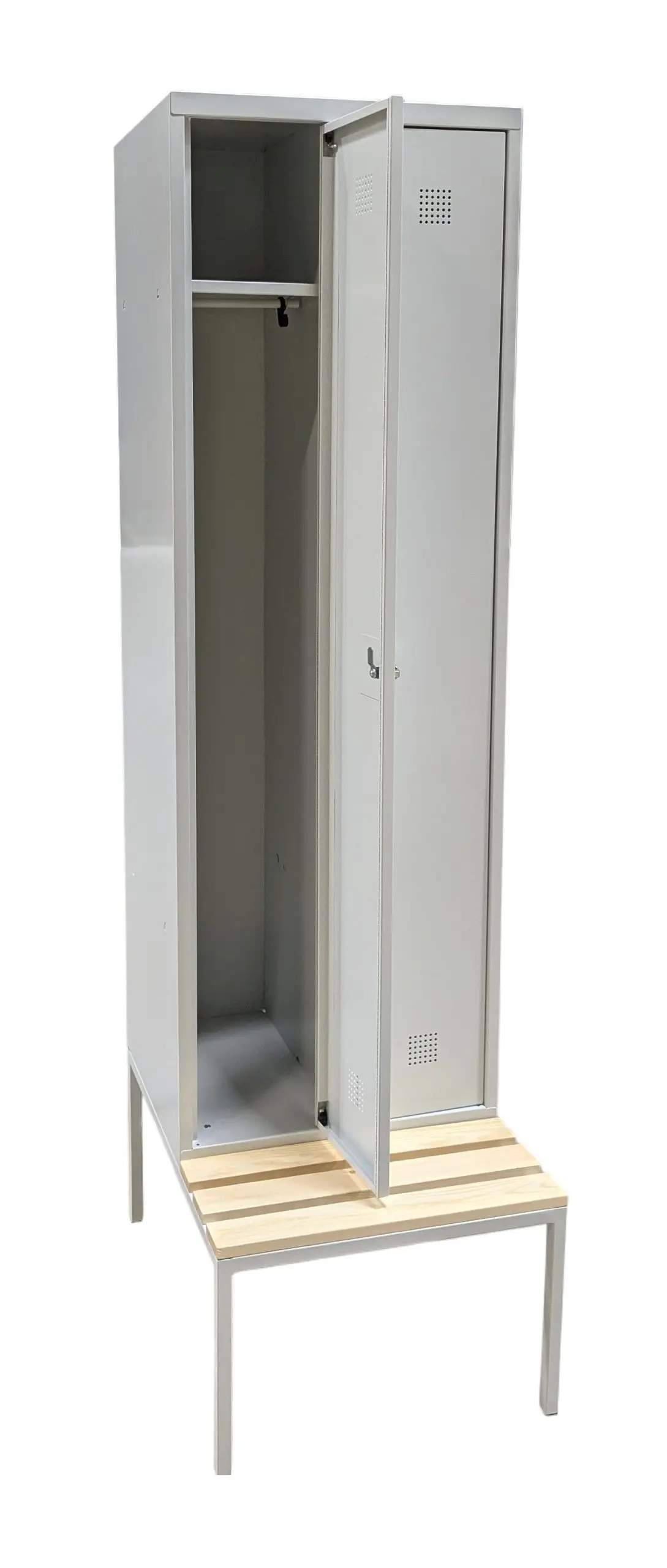 Omklädningsskåp Grå 2-dörrar (2)