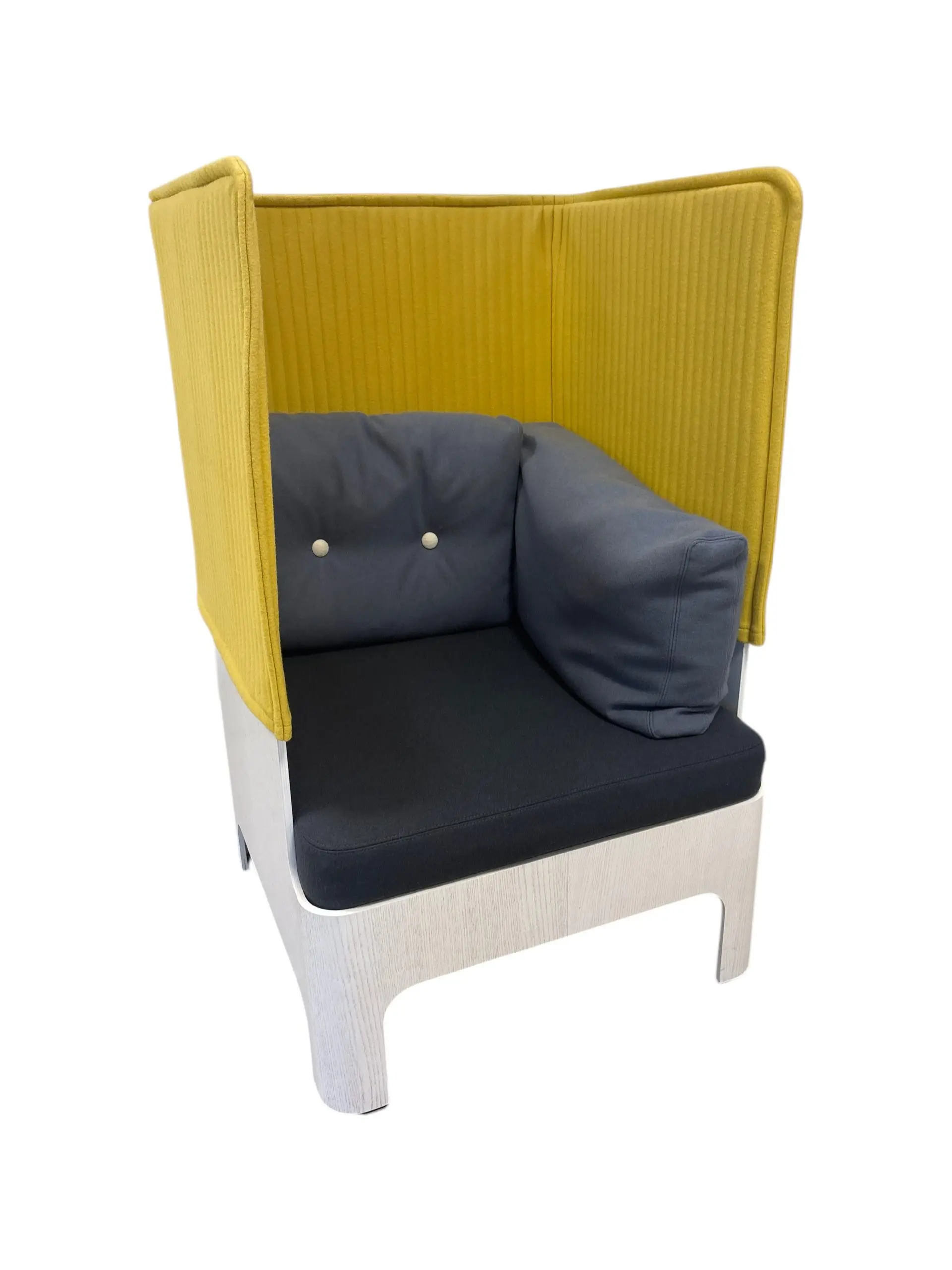 Fåtölj Blå Station Koja High GulGrå (1)