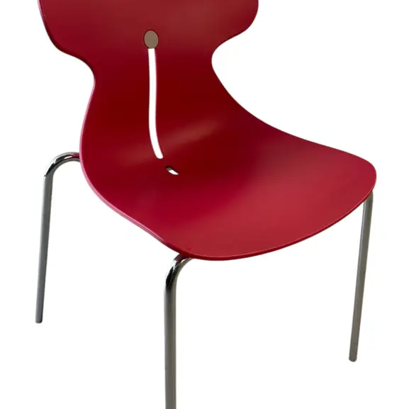 Stol EFG Mariquita RödKrom (2)
