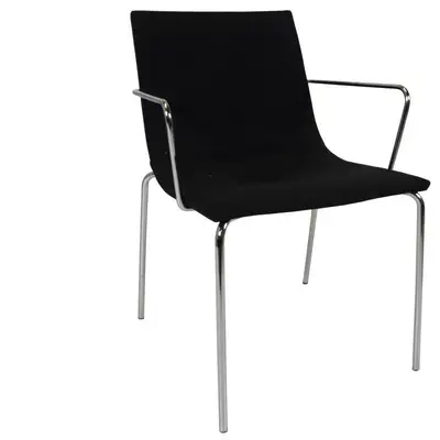 Konferensstol Offecct Bond Svart/Krom Omklädd