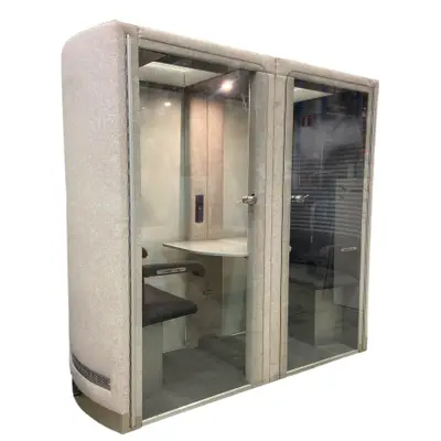 Telefonbås Evavaara Sshhh 2 Ljusgrå (2)