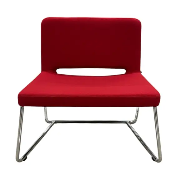 Fåtölj Martela SoftX RödKrom (1)