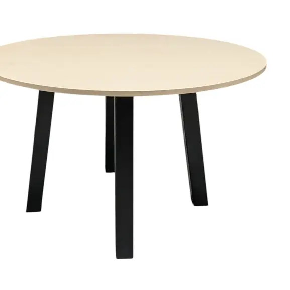 Bord Martela Frankie SvartLjust Trä Ø119 (3)