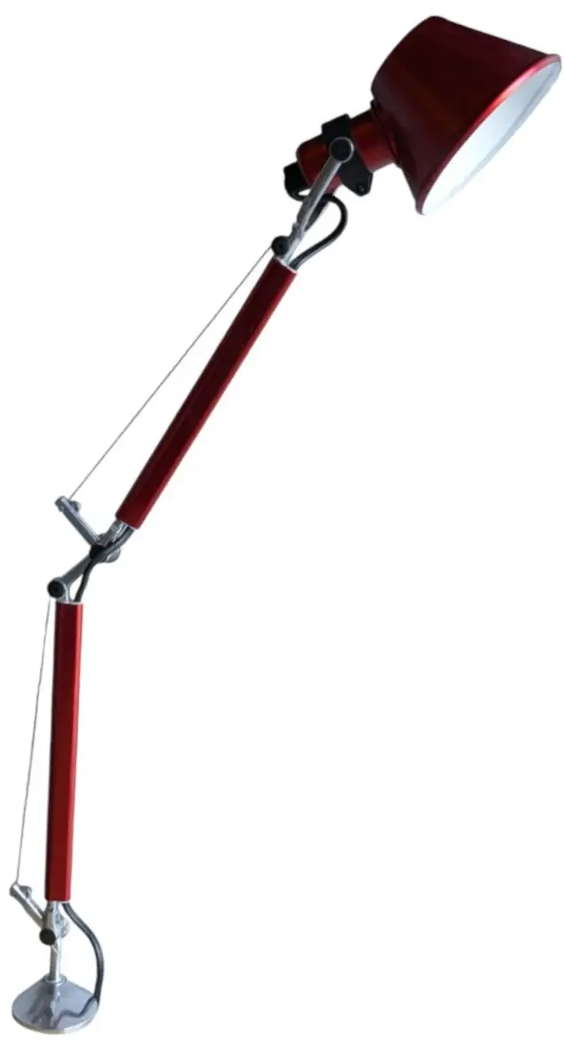 Skrivbordslampa Artemide Tolomeo Röd (3)