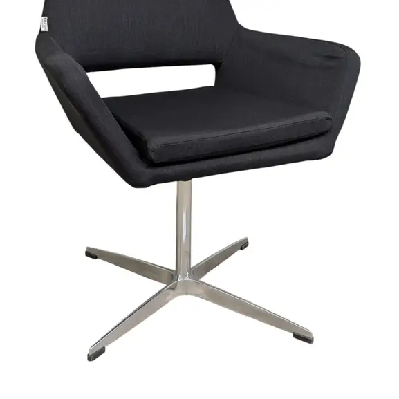 Konferensstol Lotus Furniture Amsterdam MörkgråKrom (6)