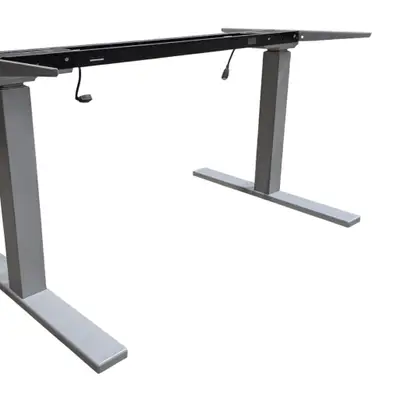 Elskrivbord Swedstyle LjusgråSvart 120×70-80