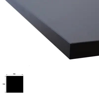 Bordsskiva 70x70 svart